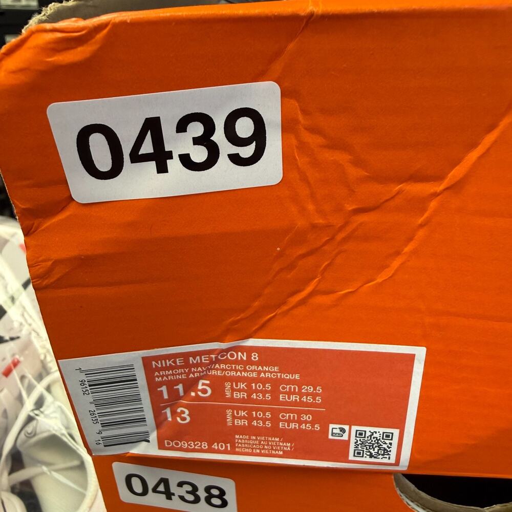 Nike Metcon 8 Workout Gym Sneakers Men 11.5 Armory Navy Arctic Orange DO9328-401 - Picture 10 of 10